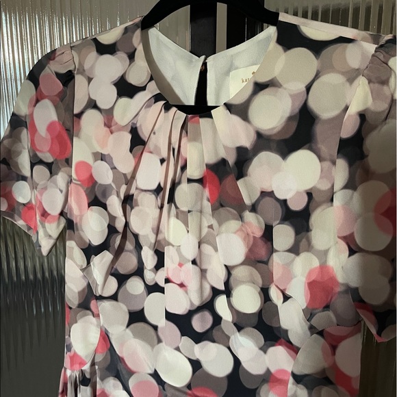 Kate Spade Multi-Color Pink Bubble Dot Silk Dress - Picture 4 of 5